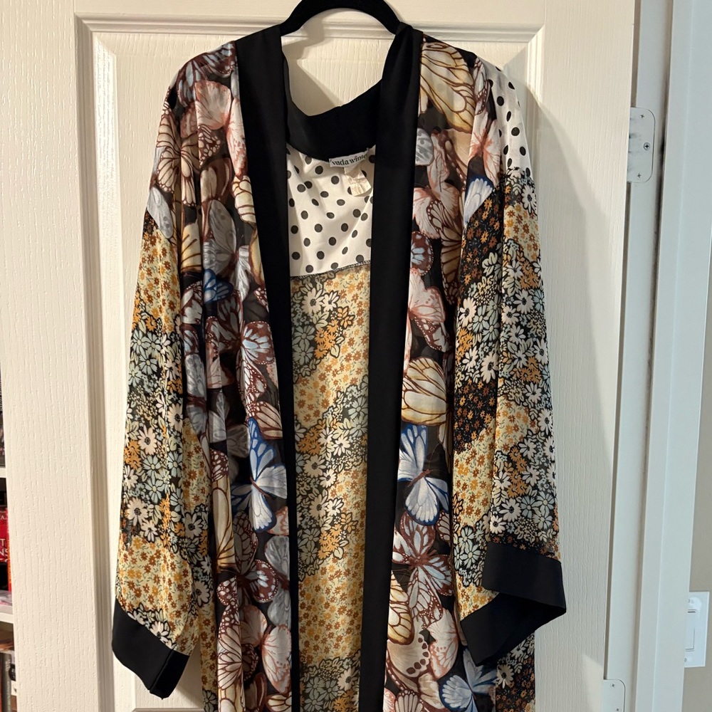 Floral Patterned Women's Kimono Jacket